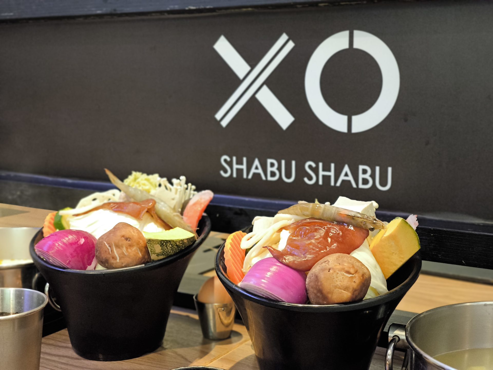 XO Shabu Shabu 雙人套餐菜盤